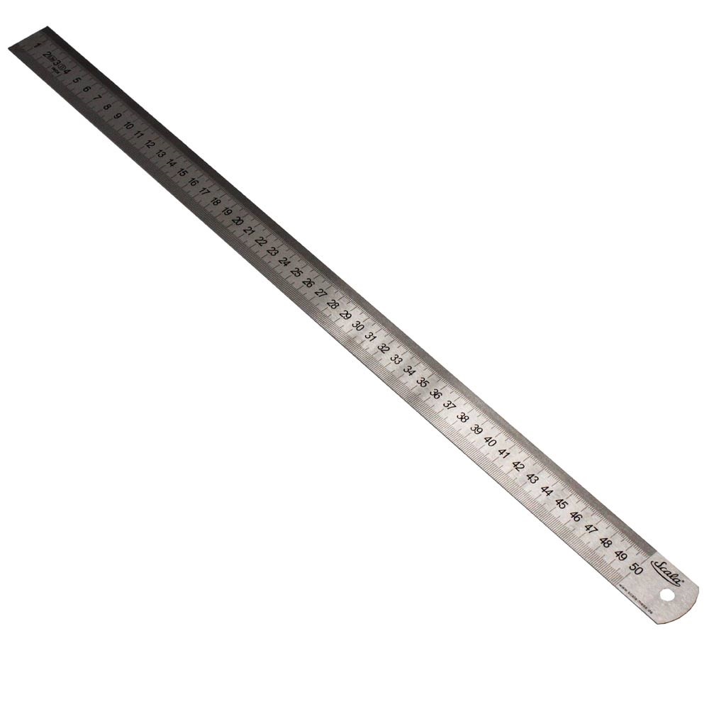 Regla de acero inoxidable semi flexible de 500 mm, 20 pulg, ACC990