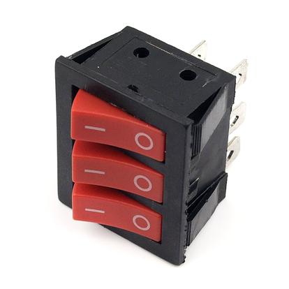SWITCH TRIPLE ON-OFF 6 PIN 16A 250V