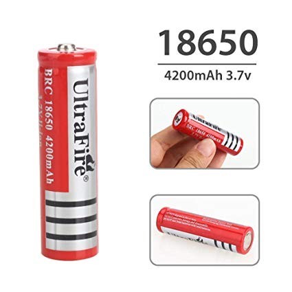 Batería Litio Recargable 18650 3.7v 4200mah Ultrafire