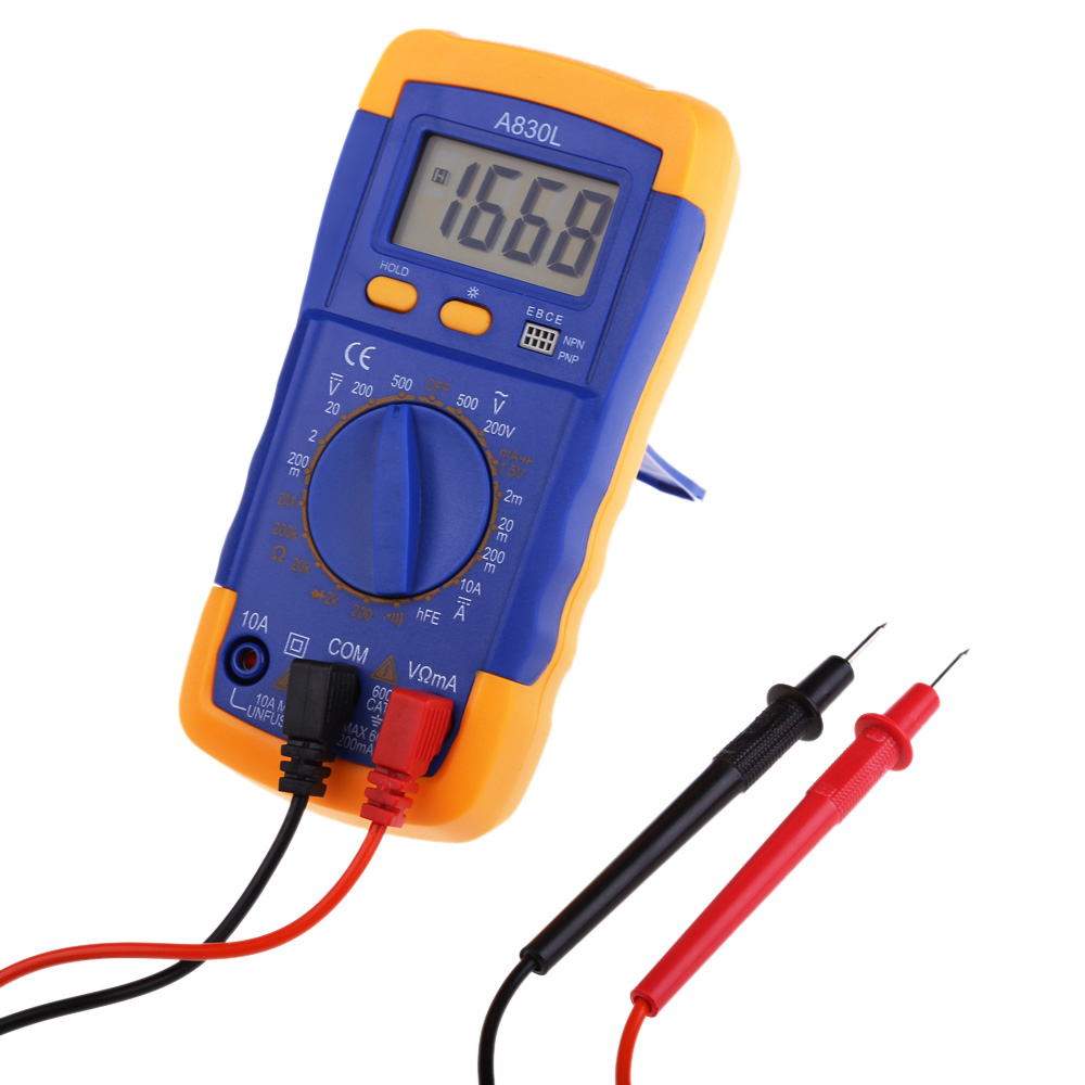 Multimetro eléctrico M300, tester digital, voltímetro, amperímetro,  trabajos de electricidad, conexiones, polímetro, medidor de